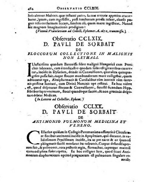 Miscellanea curiosa medico-physica Academiae naturae curiosorum sive ephemeridum medico-physicarum Germanicarum..