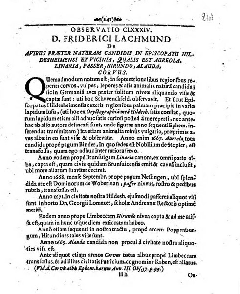 Miscellanea curiosa medico-physica Academiae naturae curiosorum sive ephemeridum medico-physicarum Germanicarum..