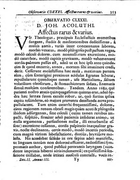 Miscellanea curiosa medico-physica Academiae naturae curiosorum sive ephemeridum medico-physicarum Germanicarum..