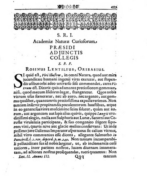 Miscellanea curiosa medico-physica Academiae naturae curiosorum sive ephemeridum medico-physicarum Germanicarum..