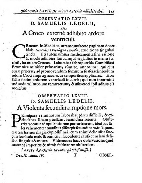 Miscellanea curiosa medico-physica Academiae naturae curiosorum sive ephemeridum medico-physicarum Germanicarum..