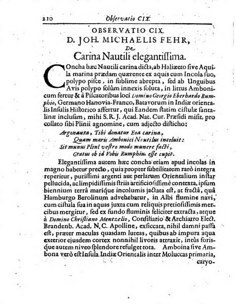 Miscellanea curiosa medico-physica Academiae naturae curiosorum sive ephemeridum medico-physicarum Germanicarum..