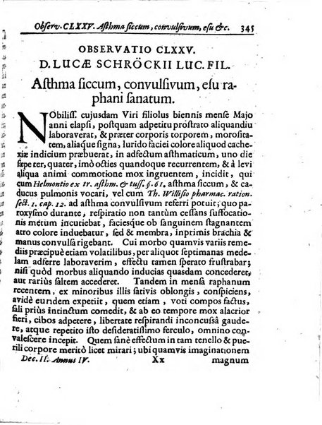 Miscellanea curiosa medico-physica Academiae naturae curiosorum sive ephemeridum medico-physicarum Germanicarum..