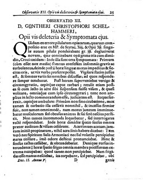 Miscellanea curiosa medico-physica Academiae naturae curiosorum sive ephemeridum medico-physicarum Germanicarum..