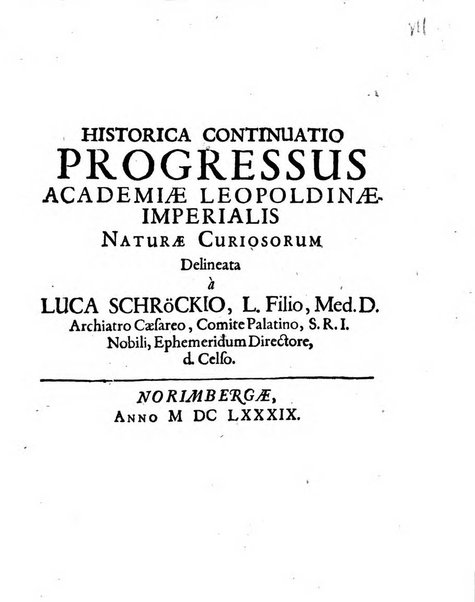 Miscellanea curiosa medico-physica Academiae naturae curiosorum sive ephemeridum medico-physicarum Germanicarum..