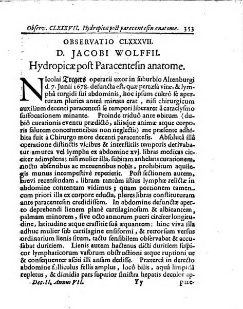 Miscellanea curiosa medico-physica Academiae naturae curiosorum sive ephemeridum medico-physicarum Germanicarum..