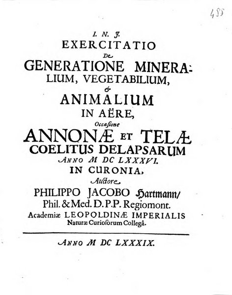 Miscellanea curiosa medico-physica Academiae naturae curiosorum sive ephemeridum medico-physicarum Germanicarum..