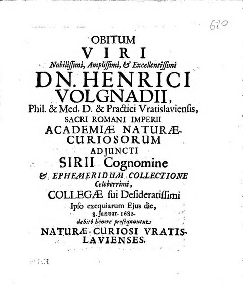 Miscellanea curiosa medico-physica Academiae naturae curiosorum sive ephemeridum medico-physicarum Germanicarum..