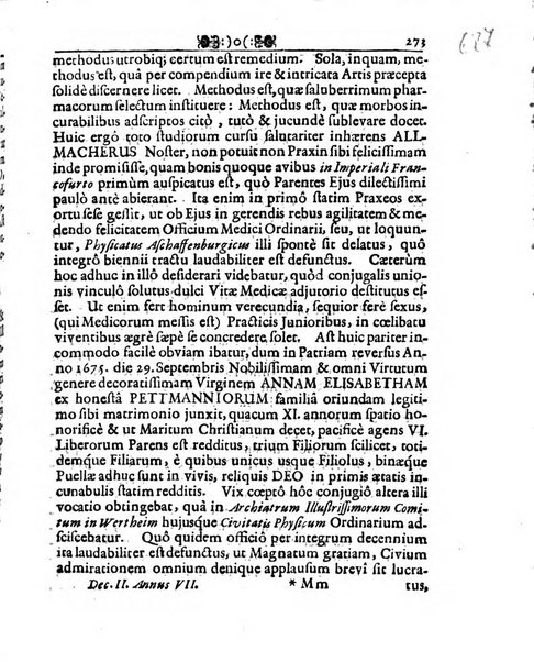 Miscellanea curiosa medico-physica Academiae naturae curiosorum sive ephemeridum medico-physicarum Germanicarum..