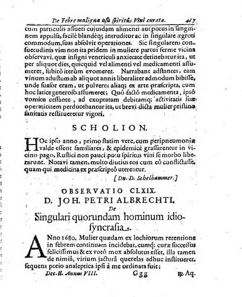 Miscellanea curiosa medico-physica Academiae naturae curiosorum sive ephemeridum medico-physicarum Germanicarum..