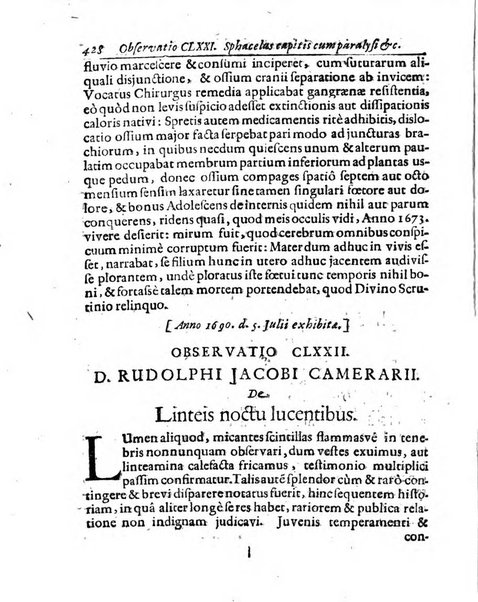 Miscellanea curiosa medico-physica Academiae naturae curiosorum sive ephemeridum medico-physicarum Germanicarum..