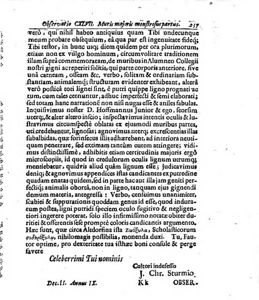 Miscellanea curiosa medico-physica Academiae naturae curiosorum sive ephemeridum medico-physicarum Germanicarum..