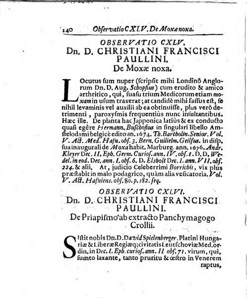 Miscellanea curiosa medico-physica Academiae naturae curiosorum sive ephemeridum medico-physicarum Germanicarum..