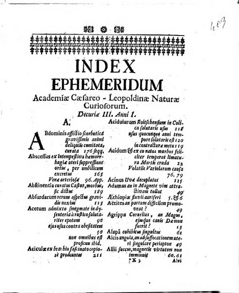 Miscellanea curiosa medico-physica Academiae naturae curiosorum sive ephemeridum medico-physicarum Germanicarum..