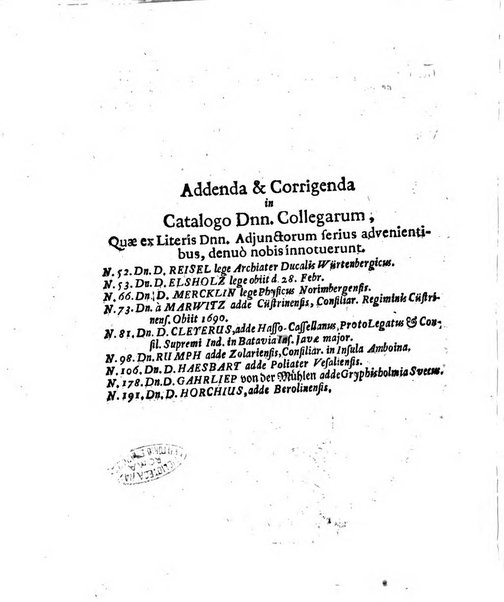 Miscellanea curiosa medico-physica Academiae naturae curiosorum sive ephemeridum medico-physicarum Germanicarum..