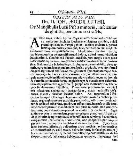 Miscellanea curiosa medico-physica Academiae naturae curiosorum sive ephemeridum medico-physicarum Germanicarum..