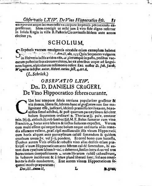 Miscellanea curiosa medico-physica Academiae naturae curiosorum sive ephemeridum medico-physicarum Germanicarum..