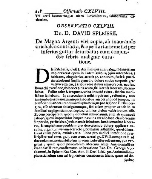 Miscellanea curiosa medico-physica Academiae naturae curiosorum sive ephemeridum medico-physicarum Germanicarum..