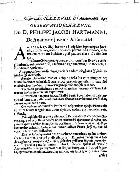 Miscellanea curiosa medico-physica Academiae naturae curiosorum sive ephemeridum medico-physicarum Germanicarum..