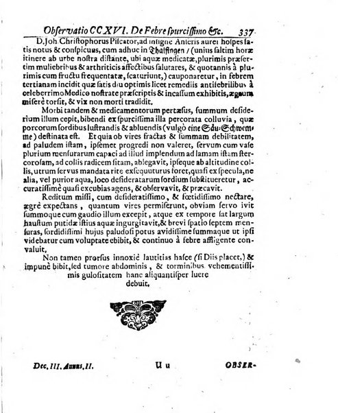 Miscellanea curiosa medico-physica Academiae naturae curiosorum sive ephemeridum medico-physicarum Germanicarum..