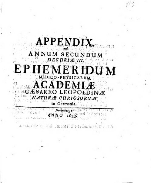 Miscellanea curiosa medico-physica Academiae naturae curiosorum sive ephemeridum medico-physicarum Germanicarum..