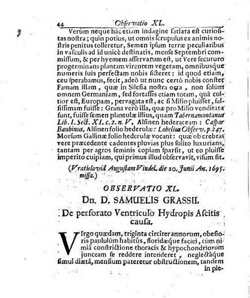 Miscellanea curiosa medico-physica Academiae naturae curiosorum sive ephemeridum medico-physicarum Germanicarum..