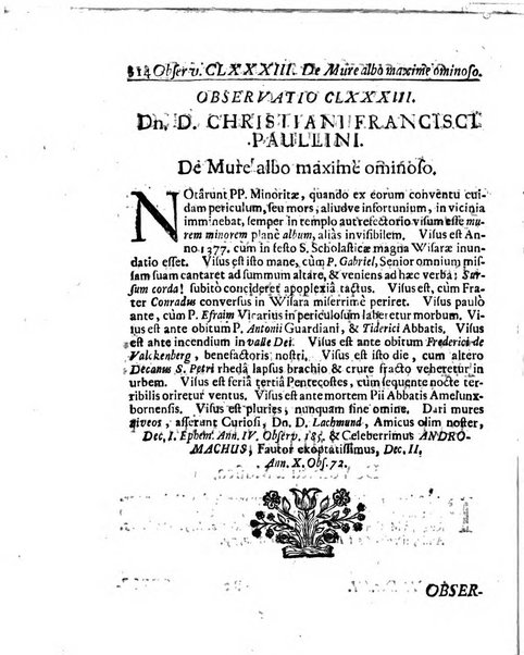 Miscellanea curiosa medico-physica Academiae naturae curiosorum sive ephemeridum medico-physicarum Germanicarum..