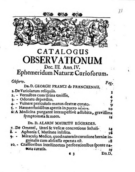 Miscellanea curiosa medico-physica Academiae naturae curiosorum sive ephemeridum medico-physicarum Germanicarum..