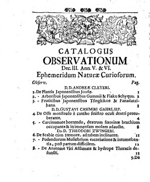 Miscellanea curiosa medico-physica Academiae naturae curiosorum sive ephemeridum medico-physicarum Germanicarum..