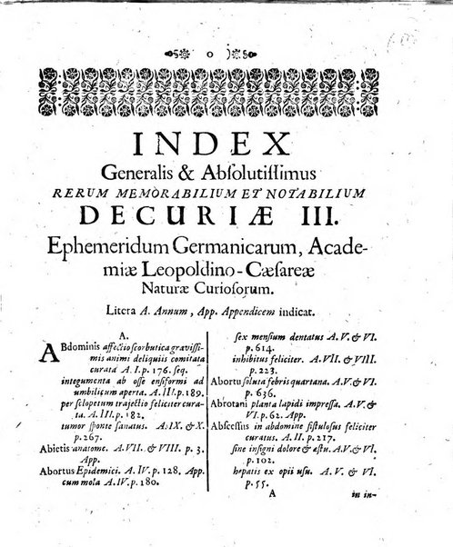 Miscellanea curiosa medico-physica Academiae naturae curiosorum sive ephemeridum medico-physicarum Germanicarum..