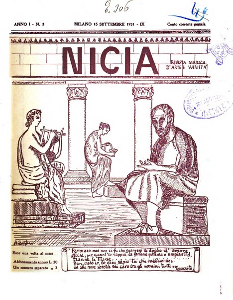 Nicia rivista medica d'arte e varieta