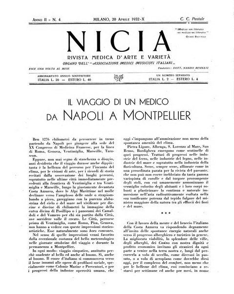 Nicia rivista medica d'arte e varieta