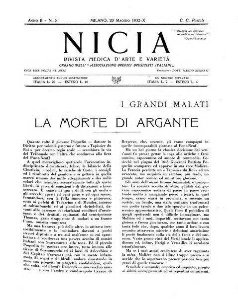 Nicia rivista medica d'arte e varieta