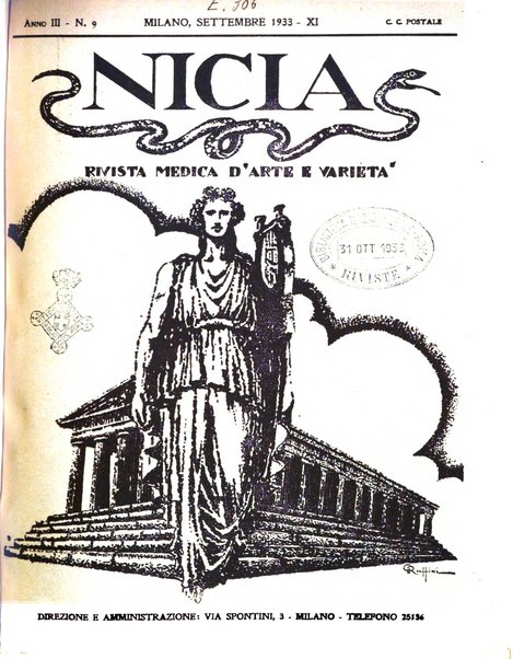 Nicia rivista medica d'arte e varieta