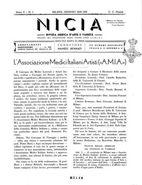 Nicia rivista medica d'arte e varieta