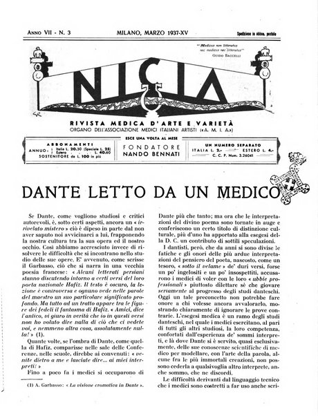 Nicia rivista medica d'arte e varieta