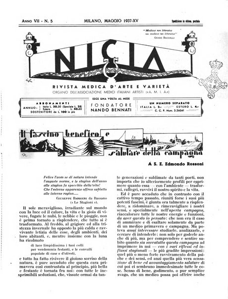 Nicia rivista medica d'arte e varieta