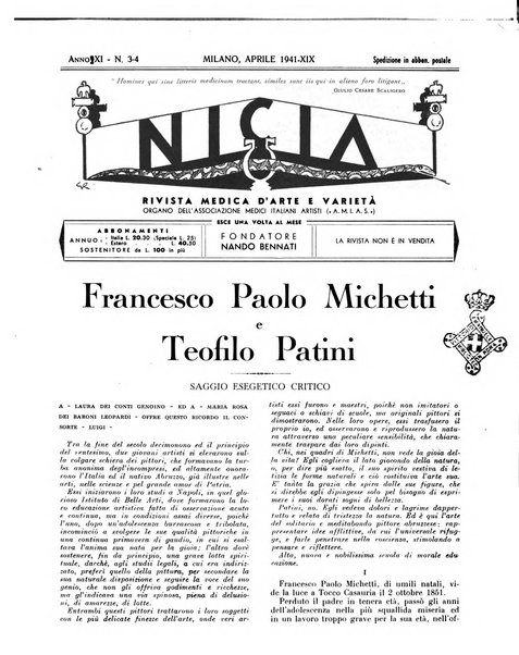 Nicia rivista medica d'arte e varieta