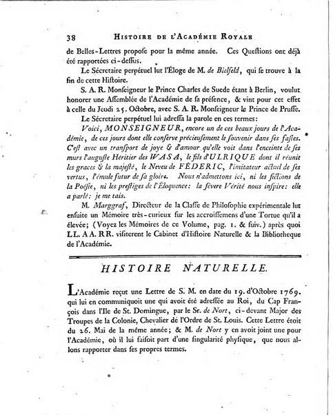 Nouveaux memoires de l'Academie royale des sciences et belles-lettres, avec l'histoire pour la meme annee