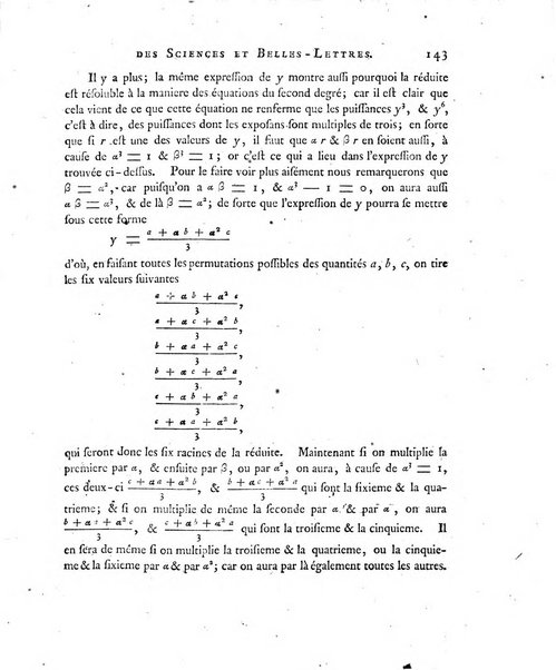 Nouveaux memoires de l'Academie royale des sciences et belles-lettres, avec l'histoire pour la meme annee