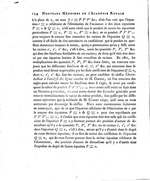 Nouveaux memoires de l'Academie royale des sciences et belles-lettres, avec l'histoire pour la meme annee