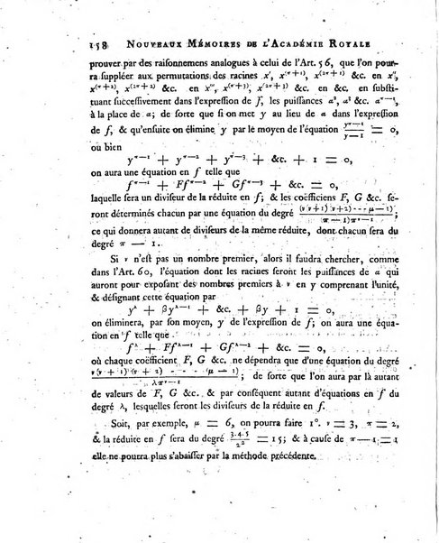 Nouveaux memoires de l'Academie royale des sciences et belles-lettres, avec l'histoire pour la meme annee