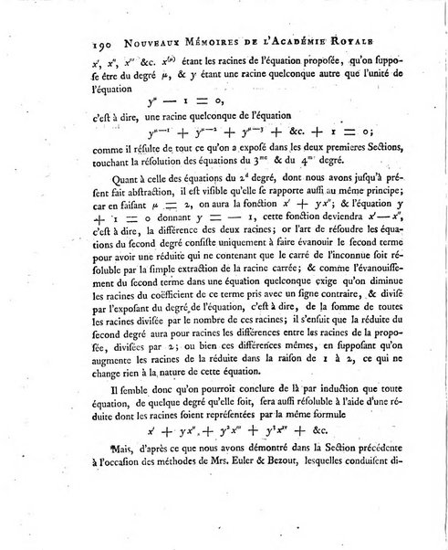 Nouveaux memoires de l'Academie royale des sciences et belles-lettres, avec l'histoire pour la meme annee