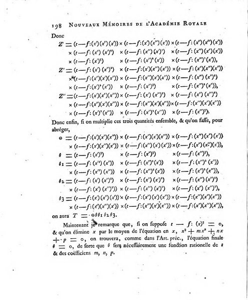 Nouveaux memoires de l'Academie royale des sciences et belles-lettres, avec l'histoire pour la meme annee