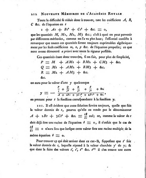 Nouveaux memoires de l'Academie royale des sciences et belles-lettres, avec l'histoire pour la meme annee