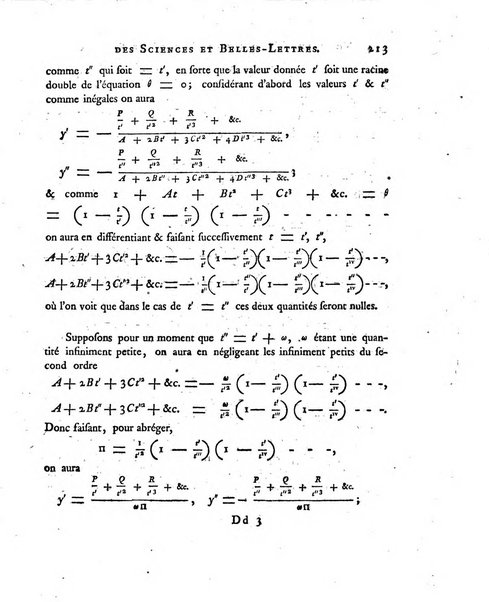 Nouveaux memoires de l'Academie royale des sciences et belles-lettres, avec l'histoire pour la meme annee