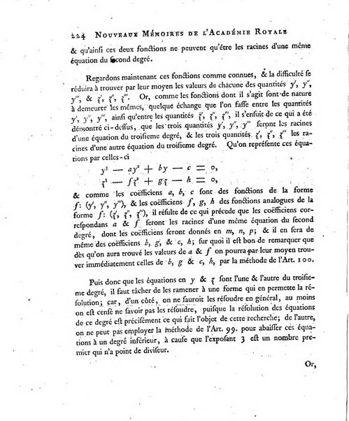 Nouveaux memoires de l'Academie royale des sciences et belles-lettres, avec l'histoire pour la meme annee