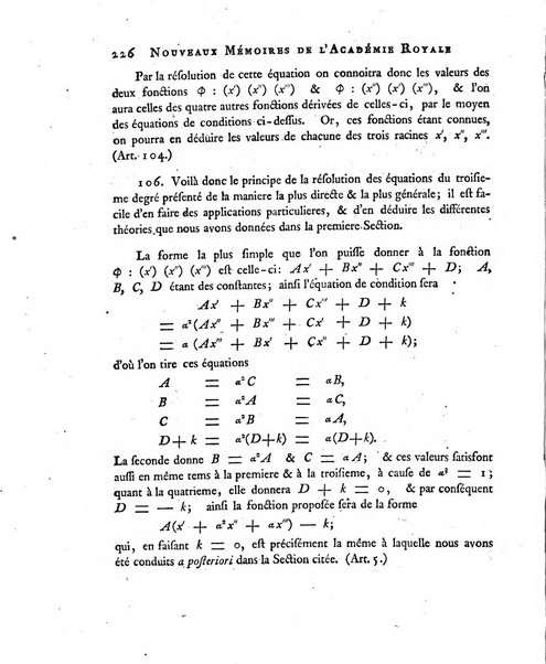 Nouveaux memoires de l'Academie royale des sciences et belles-lettres, avec l'histoire pour la meme annee