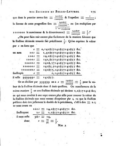 Nouveaux memoires de l'Academie royale des sciences et belles-lettres, avec l'histoire pour la meme annee