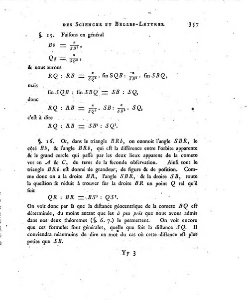 Nouveaux memoires de l'Academie royale des sciences et belles-lettres, avec l'histoire pour la meme annee